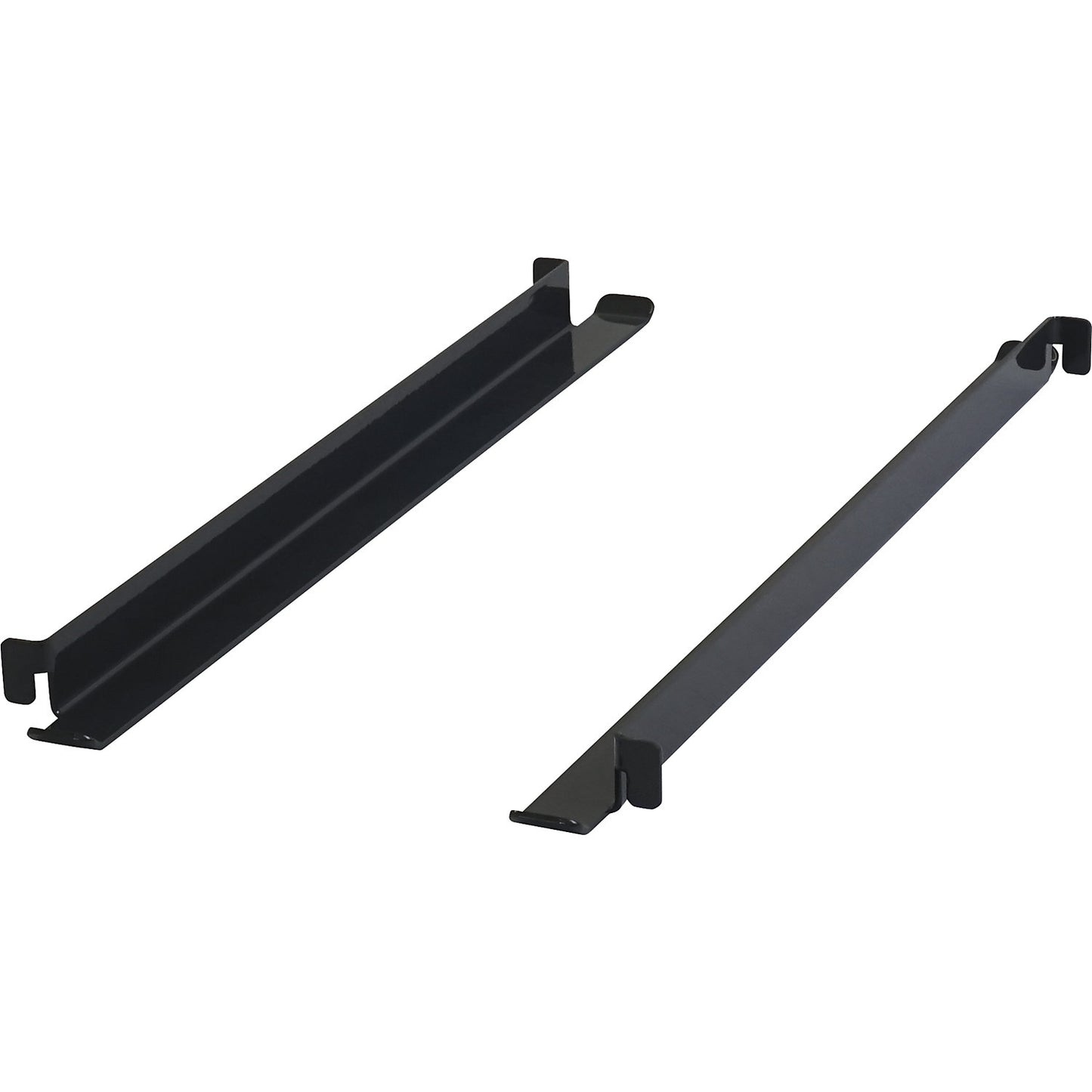 CustomLine support rails, length 418 mm, pack of 2, charcoal RAL 7016.