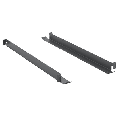 CustomLine support rails, length 418 mm, pack of 2, charcoal RAL 7016.