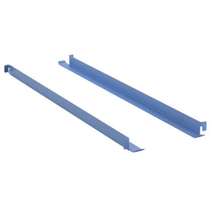 CustomLine support rails, length 618 mm, pack of 2, light blue RAL 5012.