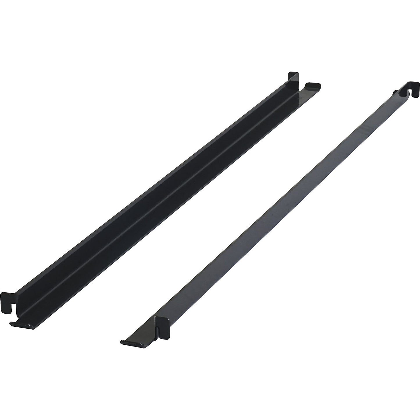 CustomLine support rails, length 818 mm, pack of 2, charcoal RAL 7016.
