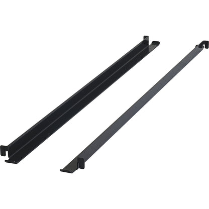 CustomLine support rails, length 818 mm, pack of 2, charcoal RAL 7016.
