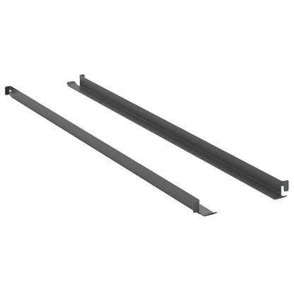CustomLine support rails, length 818 mm, pack of 2, charcoal RAL 7016.