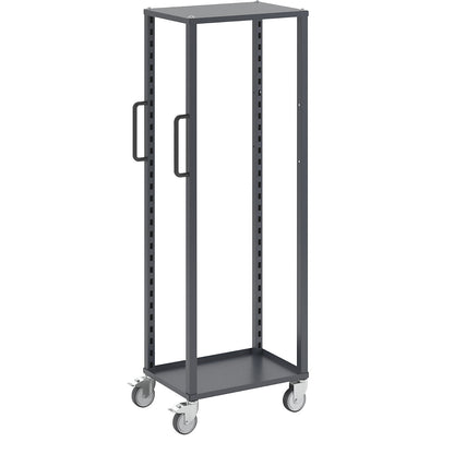 CustomLine platform trolley for open fronted storage bins, LxWxH 575 x 405 x 1680 mm, charcoal RAL 7016.