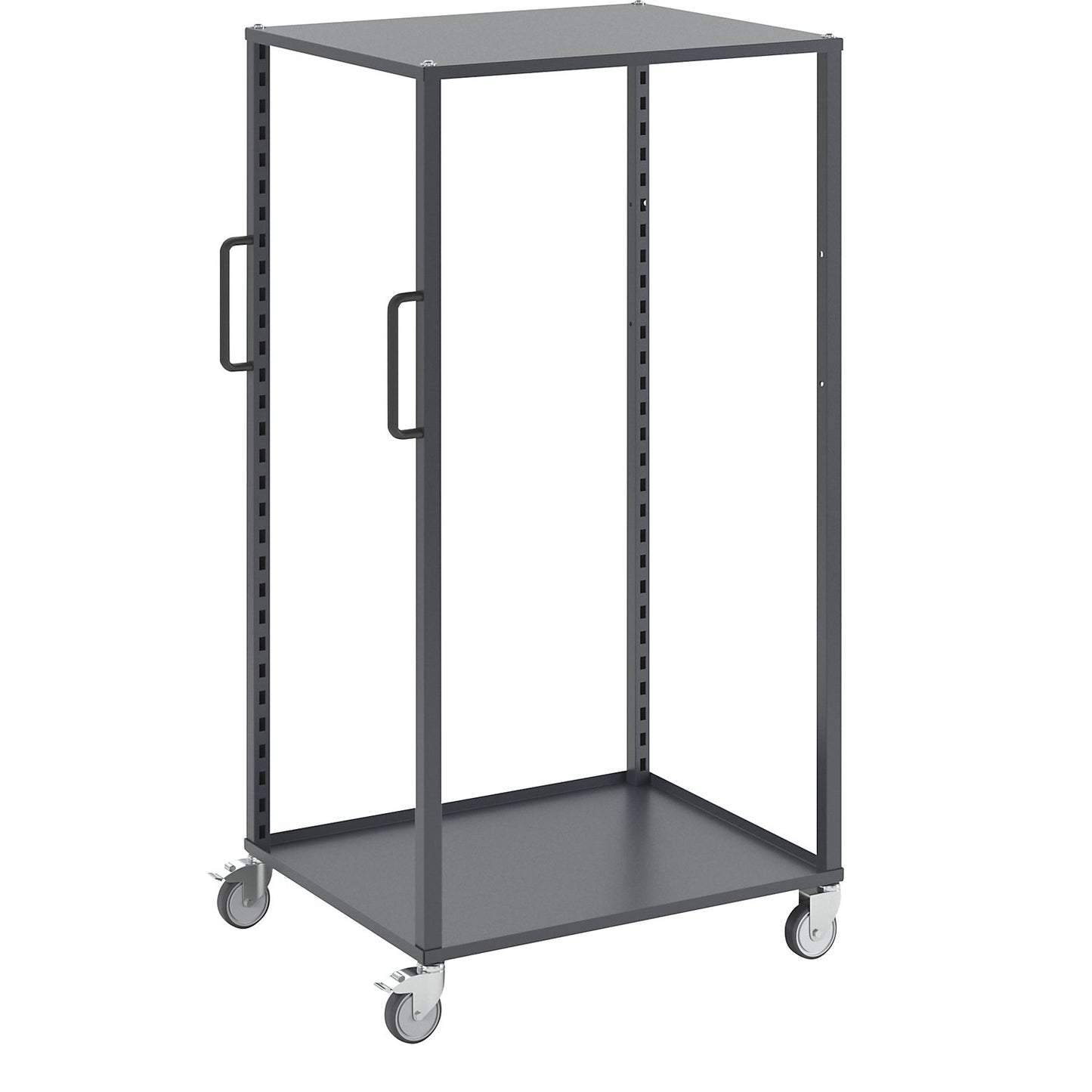 CustomLine Euro platform trolley, for containers LxW 800 x 600 mm, without boxes, grey.