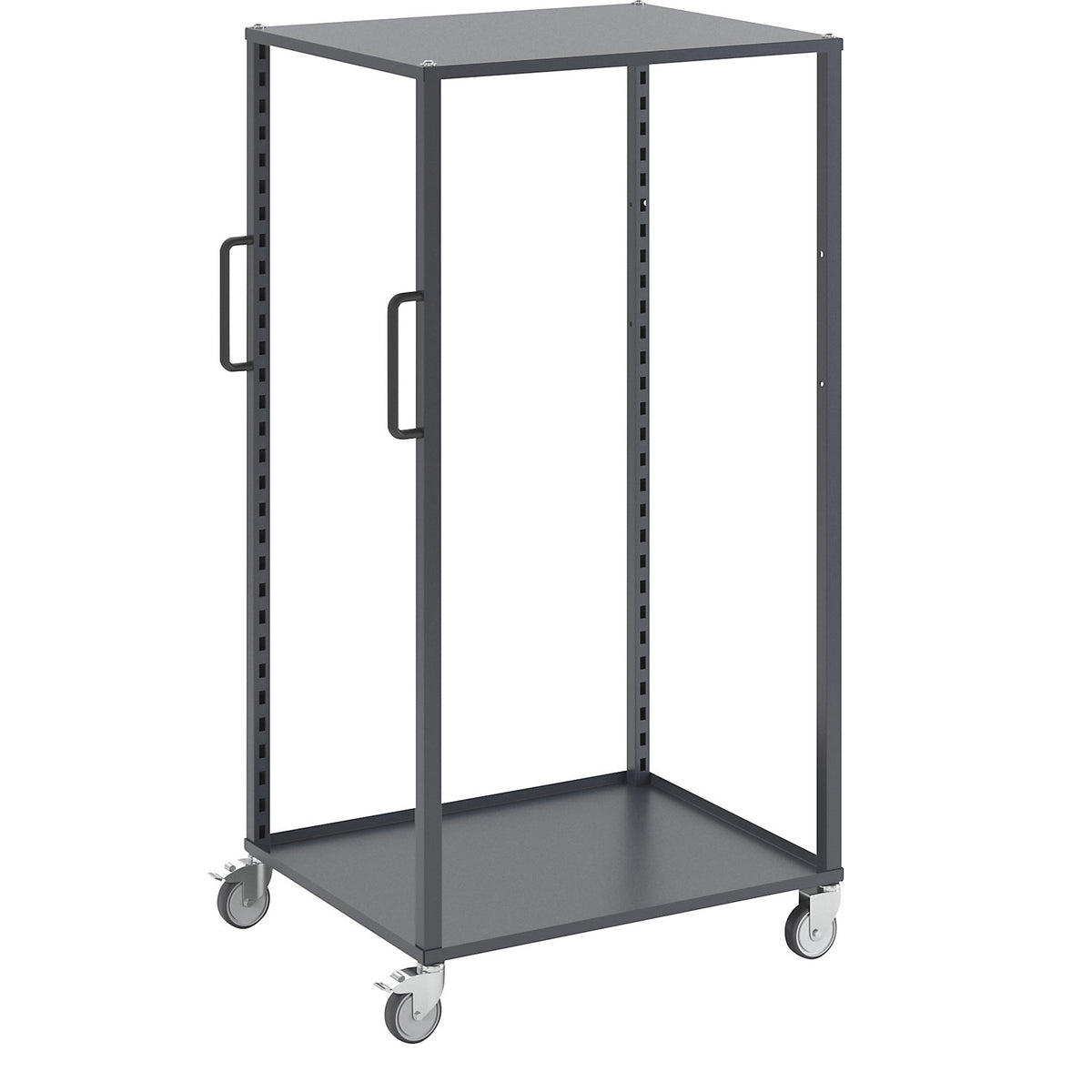 CustomLine Euro platform trolley, for containers LxW 800 x 600 mm, without boxes, grey.