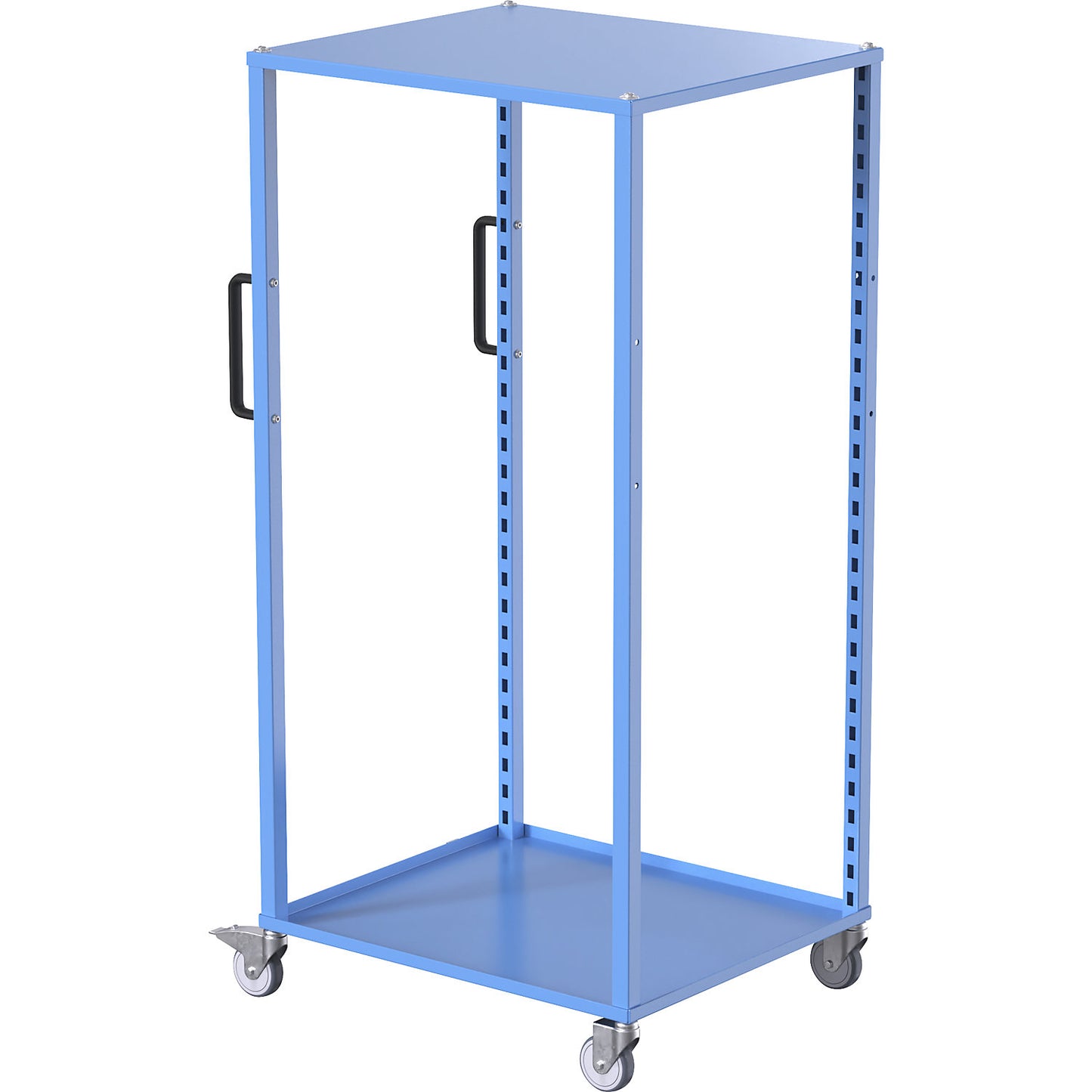 CustomLine Euro platform trolley, for containers LxW 800 x 600 mm, without boxes, blue.