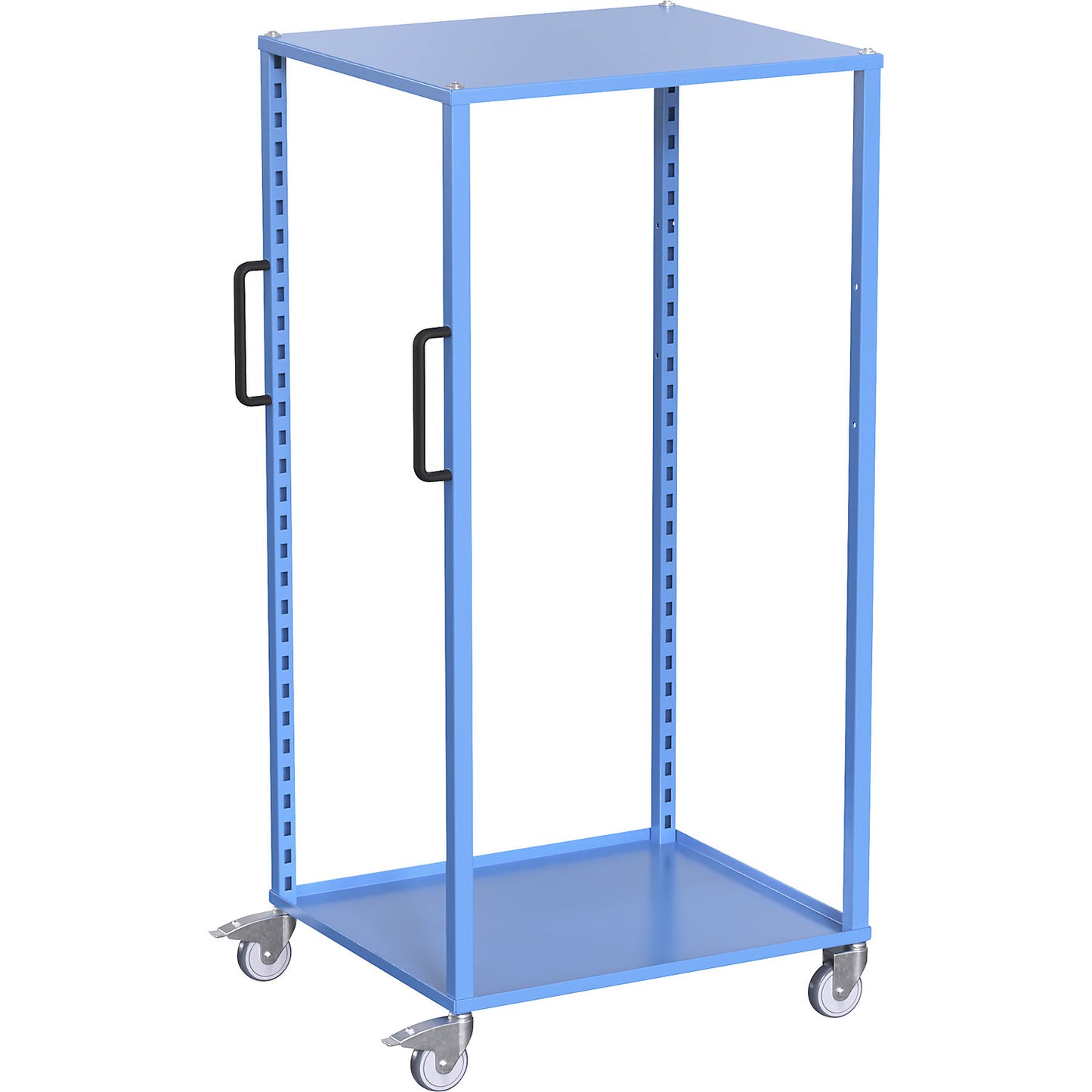 CustomLine Euro platform trolley, for containers LxW 800 x 600 mm, without boxes, blue.