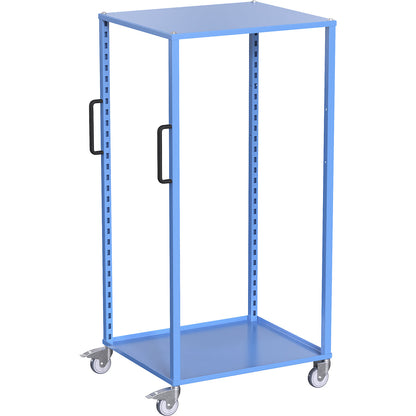 CustomLine Euro platform trolley, for containers LxW 800 x 600 mm, without boxes, blue.