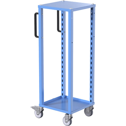 CustomLine Euro platform trolley, for containers LxW 400 x 300 mm, without boxes, blue.