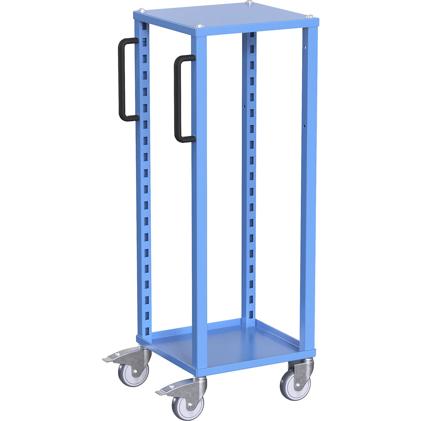 CustomLine Euro platform trolley, for containers LxW 400 x 300 mm, without boxes, blue.
