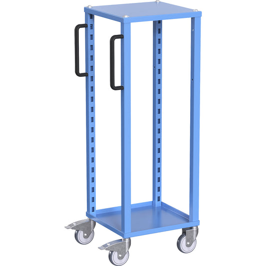 CustomLine Euro platform trolley, for containers LxW 400 x 300 mm, without boxes, blue.