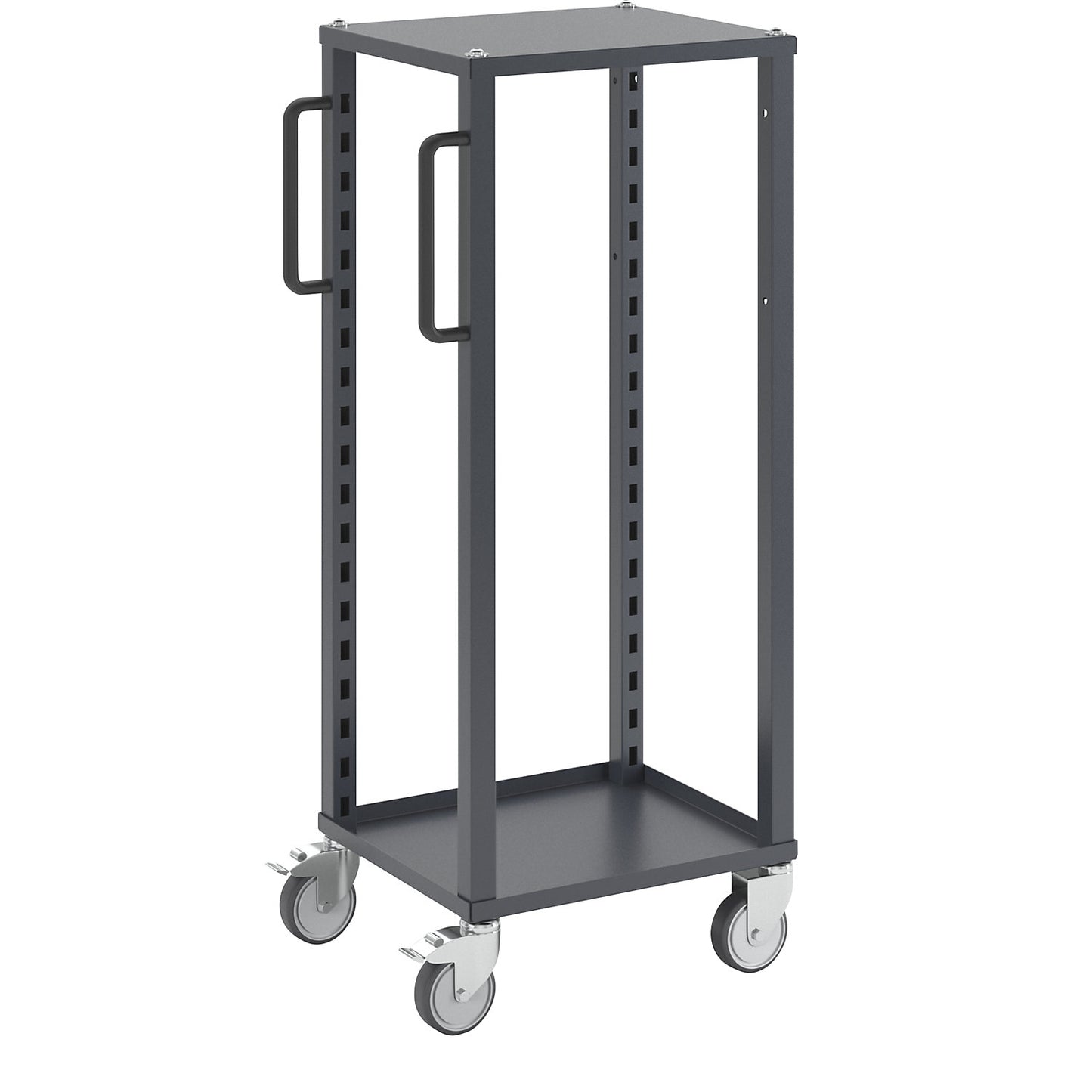 CustomLine Euro platform trolley, for containers LxW 400 x 300 mm, without boxes, grey.
