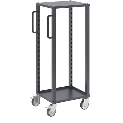 CustomLine Euro platform trolley, for containers LxW 400 x 300 mm, without boxes, grey.