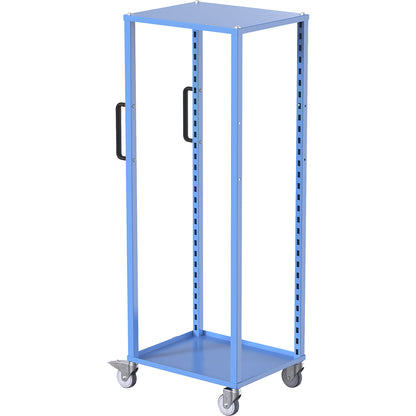 CustomLine Euro platform trolley, for containers LxW 600 x 400 mm, without boxes, blue.