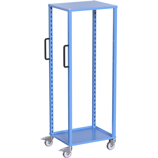CustomLine Euro platform trolley, for containers LxW 600 x 400 mm, without boxes, blue.
