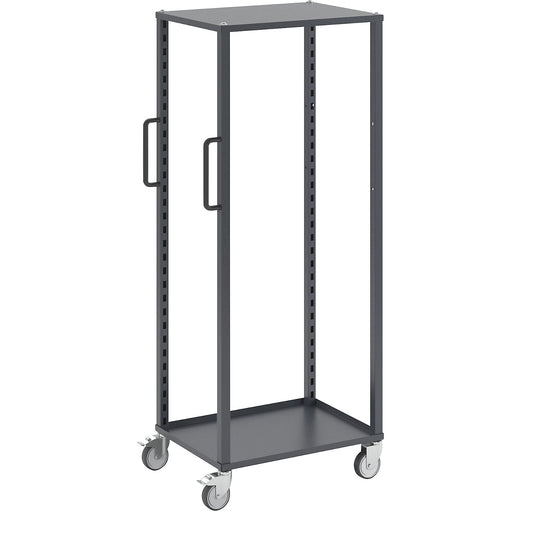 CustomLine Euro platform trolley, for containers LxW 600 x 400 mm, without boxes, grey.