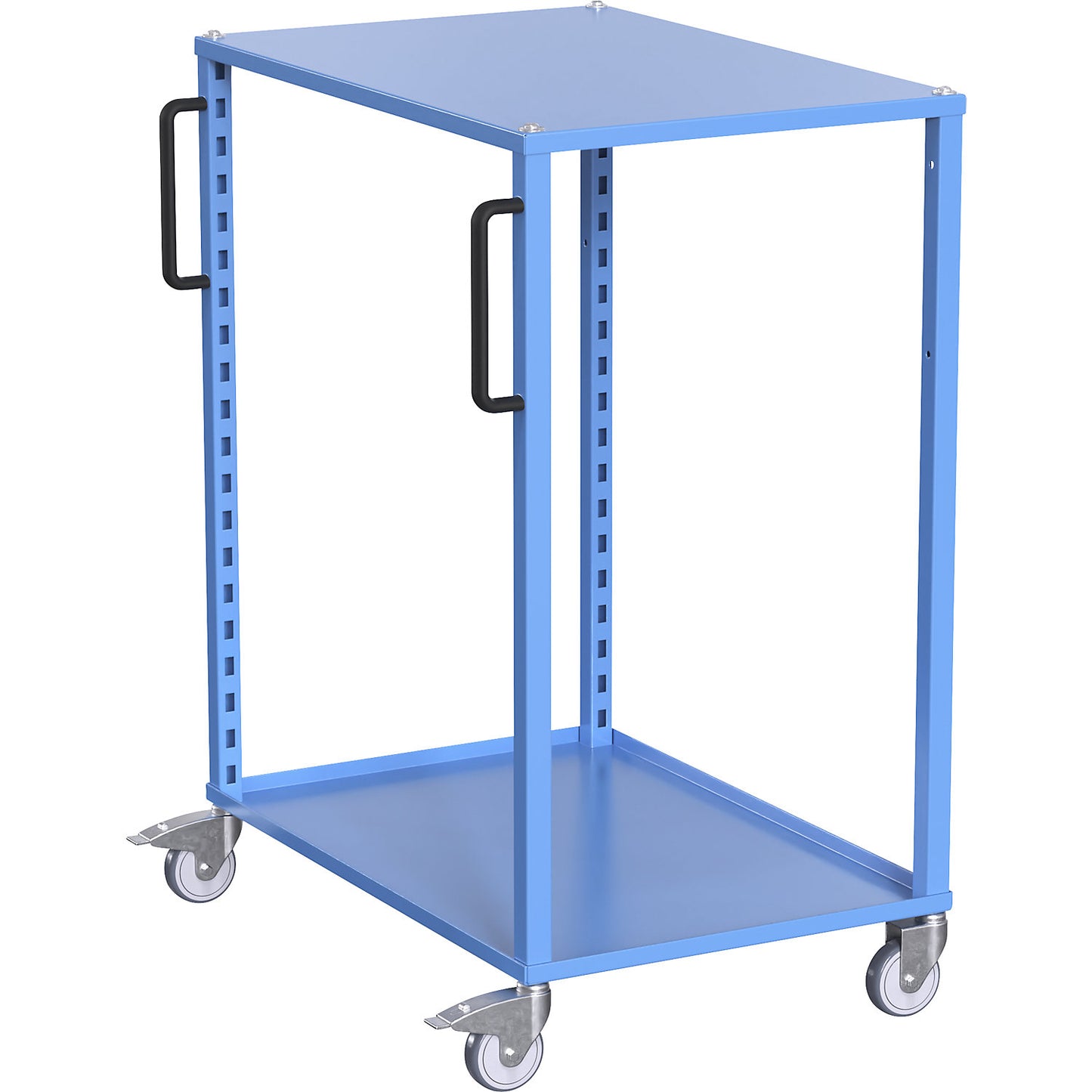 CustomLine Euro platform trolley, for containers LxW 600 x 800 mm, without boxes, blue.
