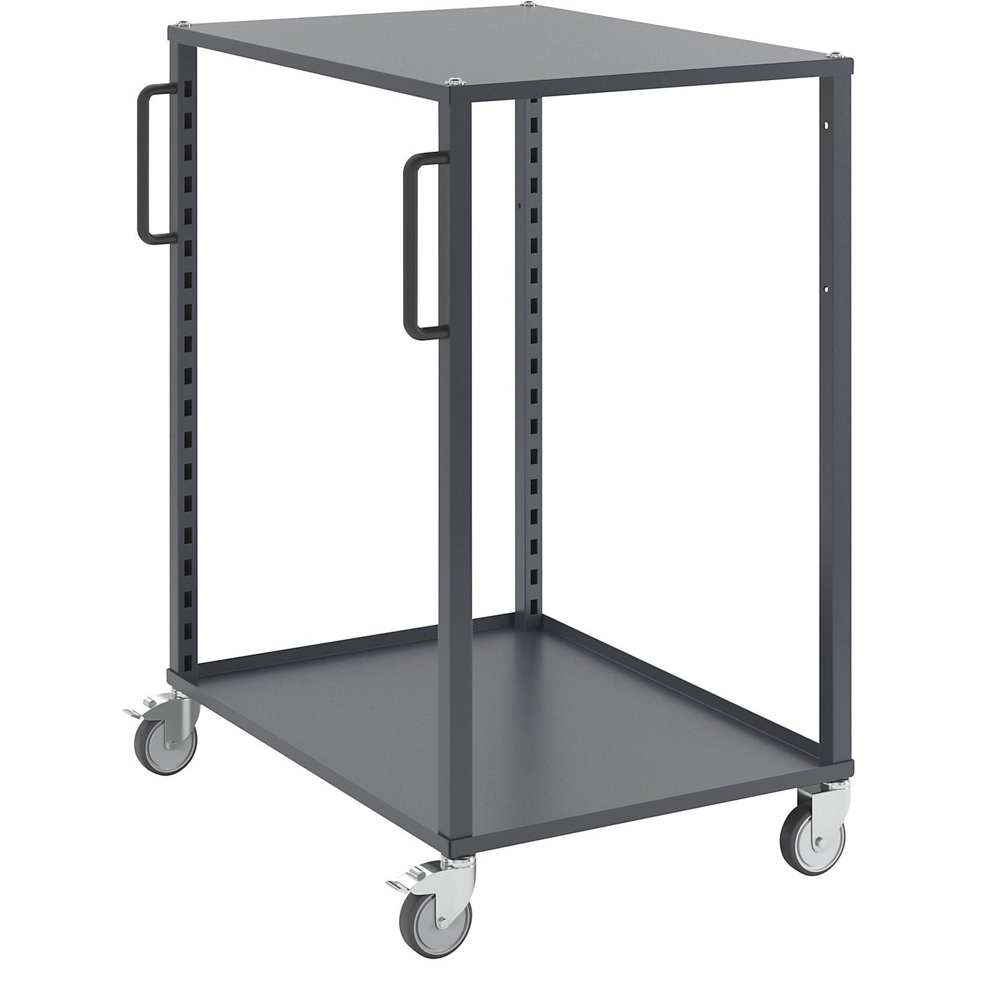 CustomLine Euro platform trolley, for containers LxW 600 x 800 mm, without boxes, grey.