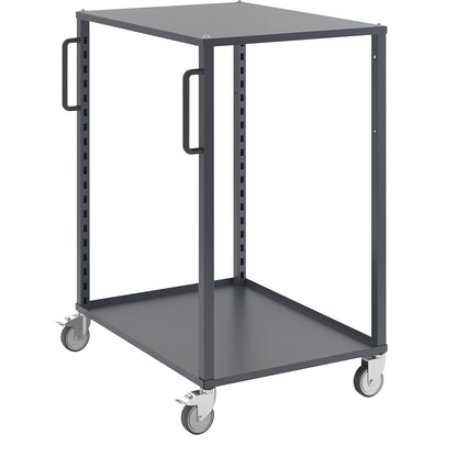 CustomLine Euro platform trolley, for containers LxW 600 x 800 mm, without boxes, grey.