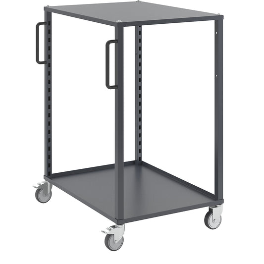 CustomLine Euro platform trolley, for containers LxW 600 x 800 mm, without boxes, grey.
