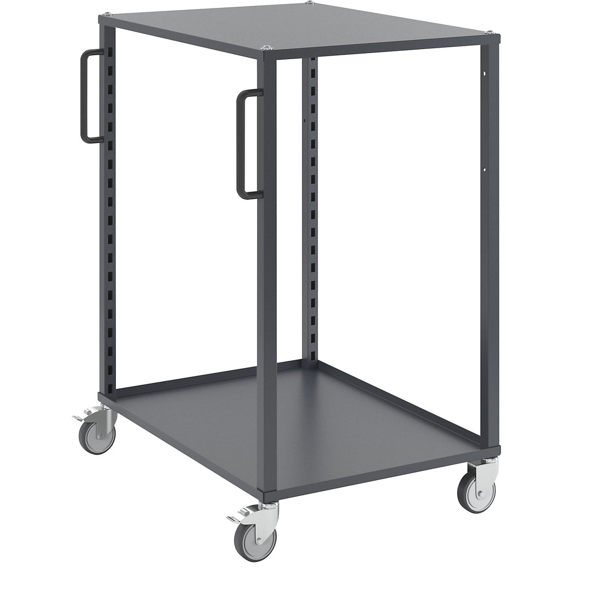 CustomLine Euro platform trolley, for containers LxW 600 x 800 mm, without boxes, grey.