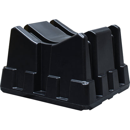 Universal drum stand made of PE, for 60 and 200 l drums, black.