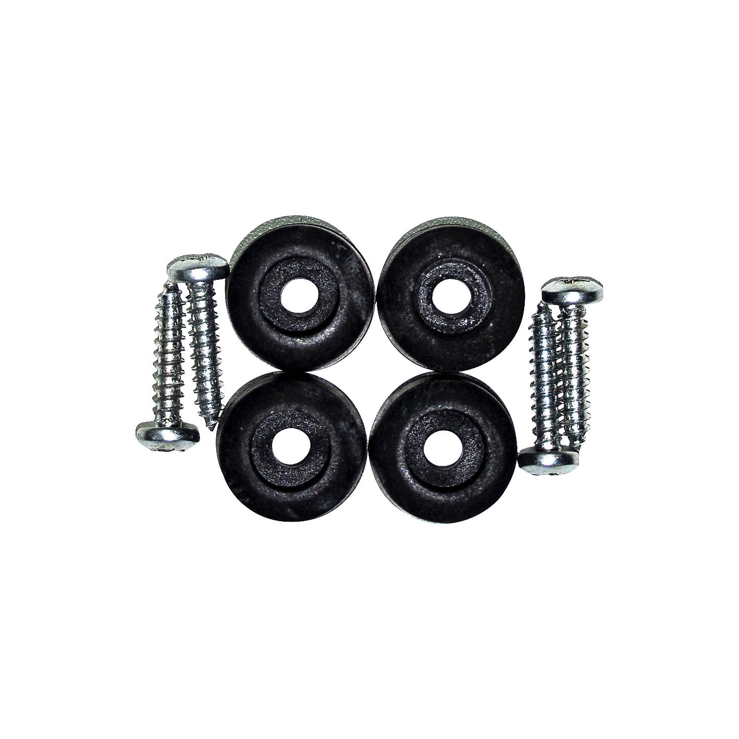 Rubber feet, for drum stand, rubber, black.
