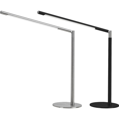 AURA LED table lamp, dimmable, with stand, black, 400 lm.