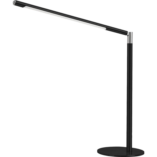 AURA LED table lamp, dimmable, with stand, black, 400 lm.