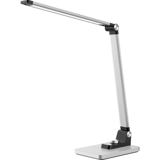 BREEZE LED table lamp, dimmable, with stand, silver, 450 lm.