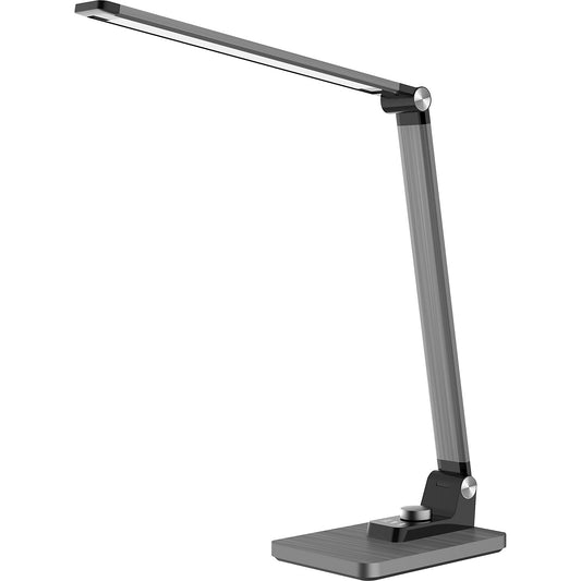 BREEZE LED table lamp, dimmable, with stand, grey, 450 lm.