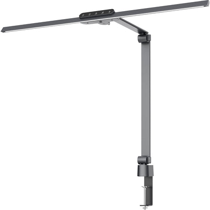 FLOW LED screen light, dimmable, with clamp base, charcoal, 1000 lm.