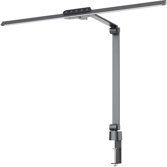 FLOW LED screen light, dimmable, with clamp base, charcoal, 1000 lm.