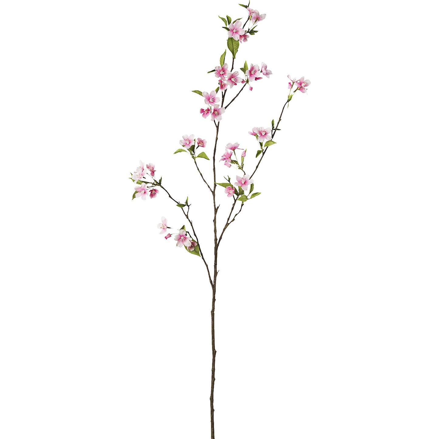 Plastic pear tree branches, height 1120 mm, pack of 3, blossom colour pink.