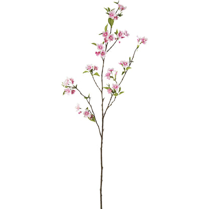 Plastic pear tree branches, height 1120 mm, pack of 3, blossom colour pink.