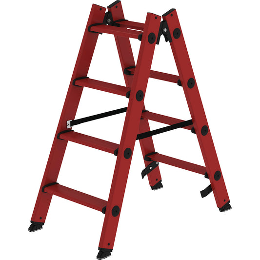 Plastic ladder, with GRP steps, 2 x 4 steps.