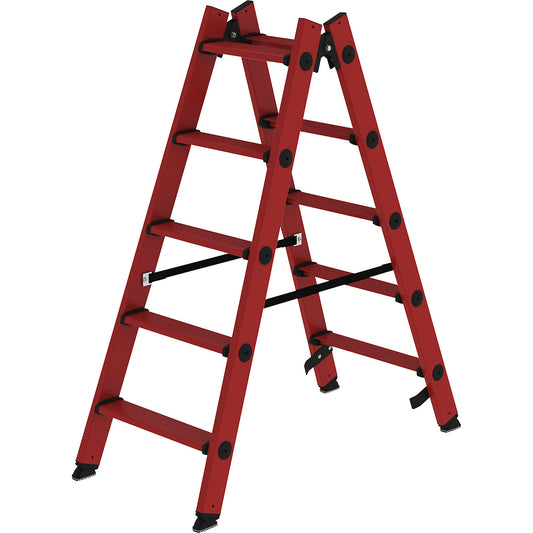 Plastic ladder, with GRP steps, 2 x 5 steps.