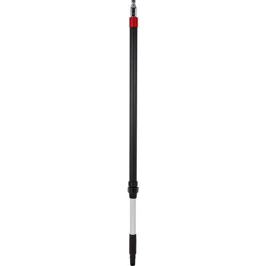 Telescopic handle, with water channel and ball valve, pack of 5, black.