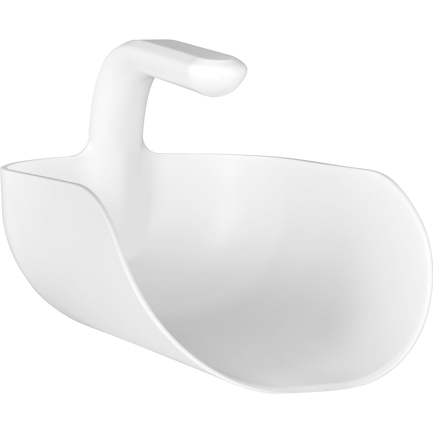 Hand shovel, ergonomic, capacity 2 l, pack of 10, white.