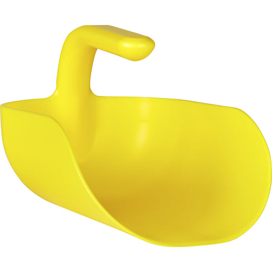 Hand shovel, ergonomic, capacity 2 l, pack of 10, yellow.