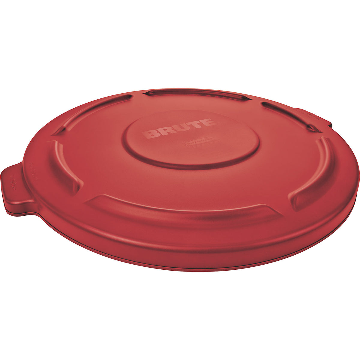 BRUTE® cover with drainage channels, for 121 l container, red.
