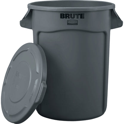 BRUTE® cover with drainage channels, for 121 l container, grey.