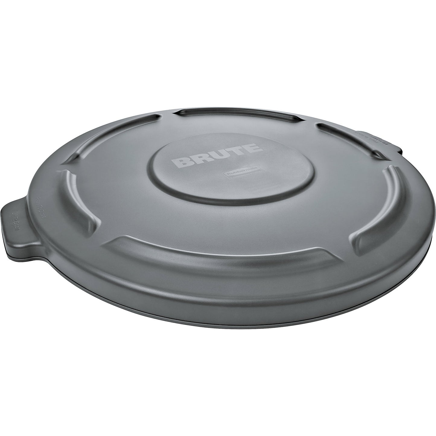 BRUTE® cover with drainage channels, for 121 l container, grey.
