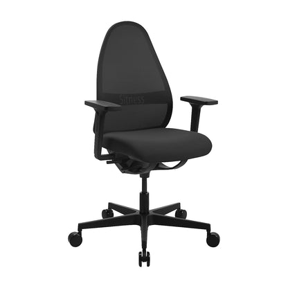 Office chair SOFT SITNESS ART, synchronous mechanism, with arm rests, black.