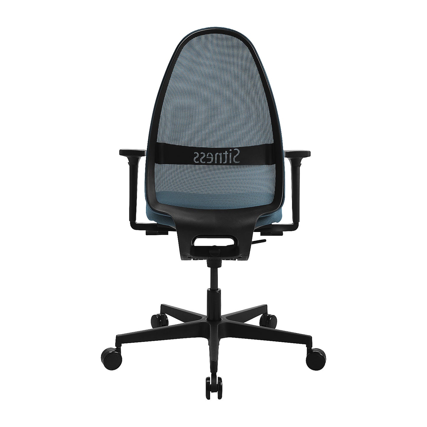 SOFT SITNESS ART office swivel chair, synchronous mechanism, with arm rests, blue.