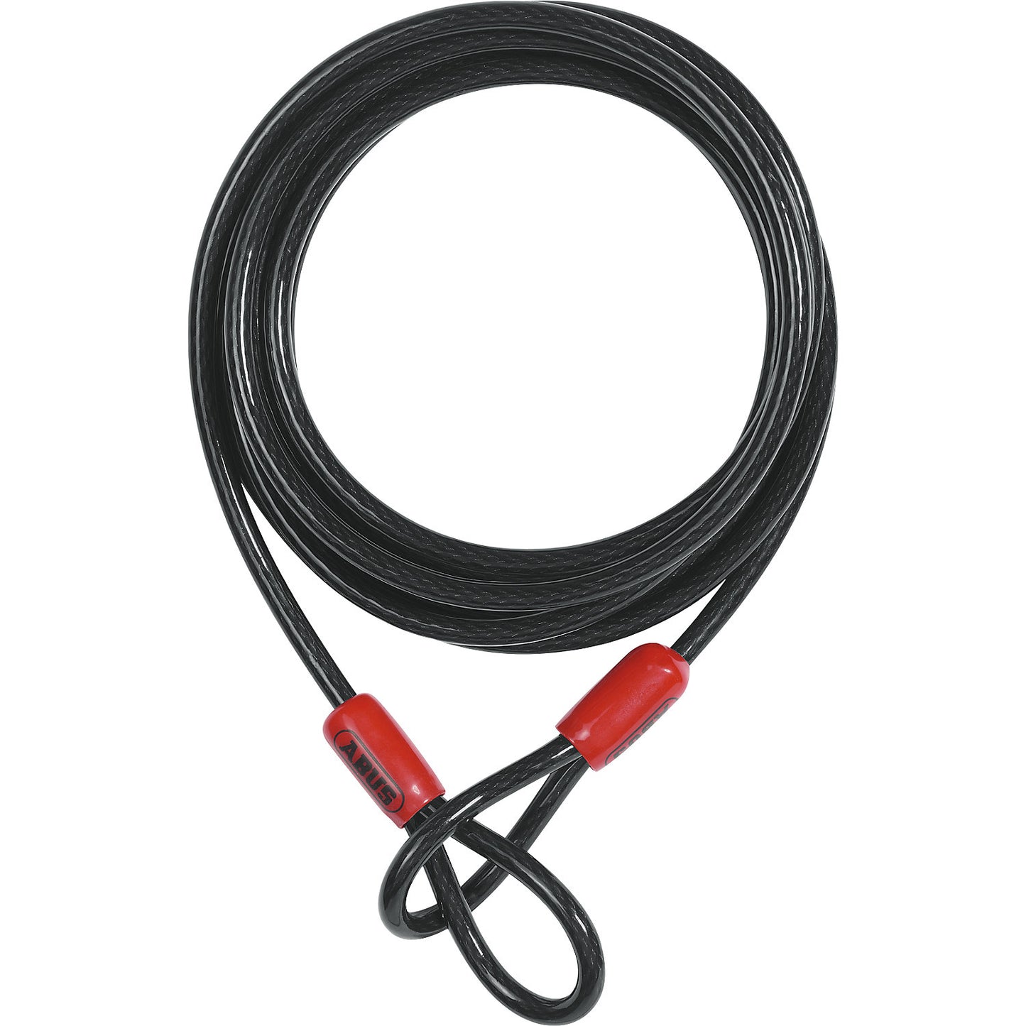 Additional lock cable with looped ends, plastic sheathed, length 5000 mm.