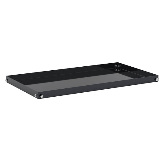 CustomLine shelf, for assembly trolley, powder coated, charcoal.