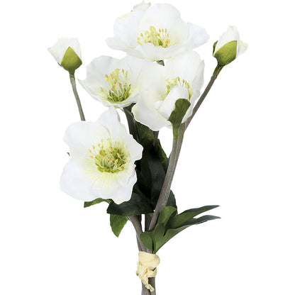 Christmas roses, pack of 6, overall height 350 mm.