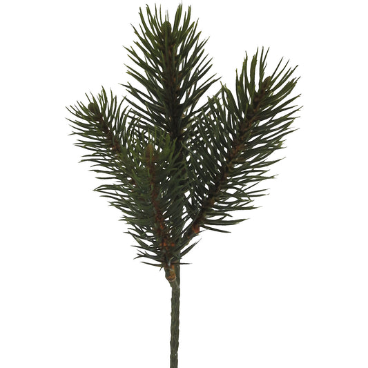 Fir branch, 48 pieces in a set, overall height 240 mm.