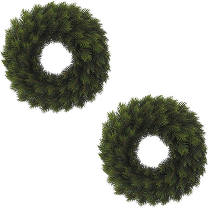 Fir wreath, pack of 2, outside Ø 420 mm.